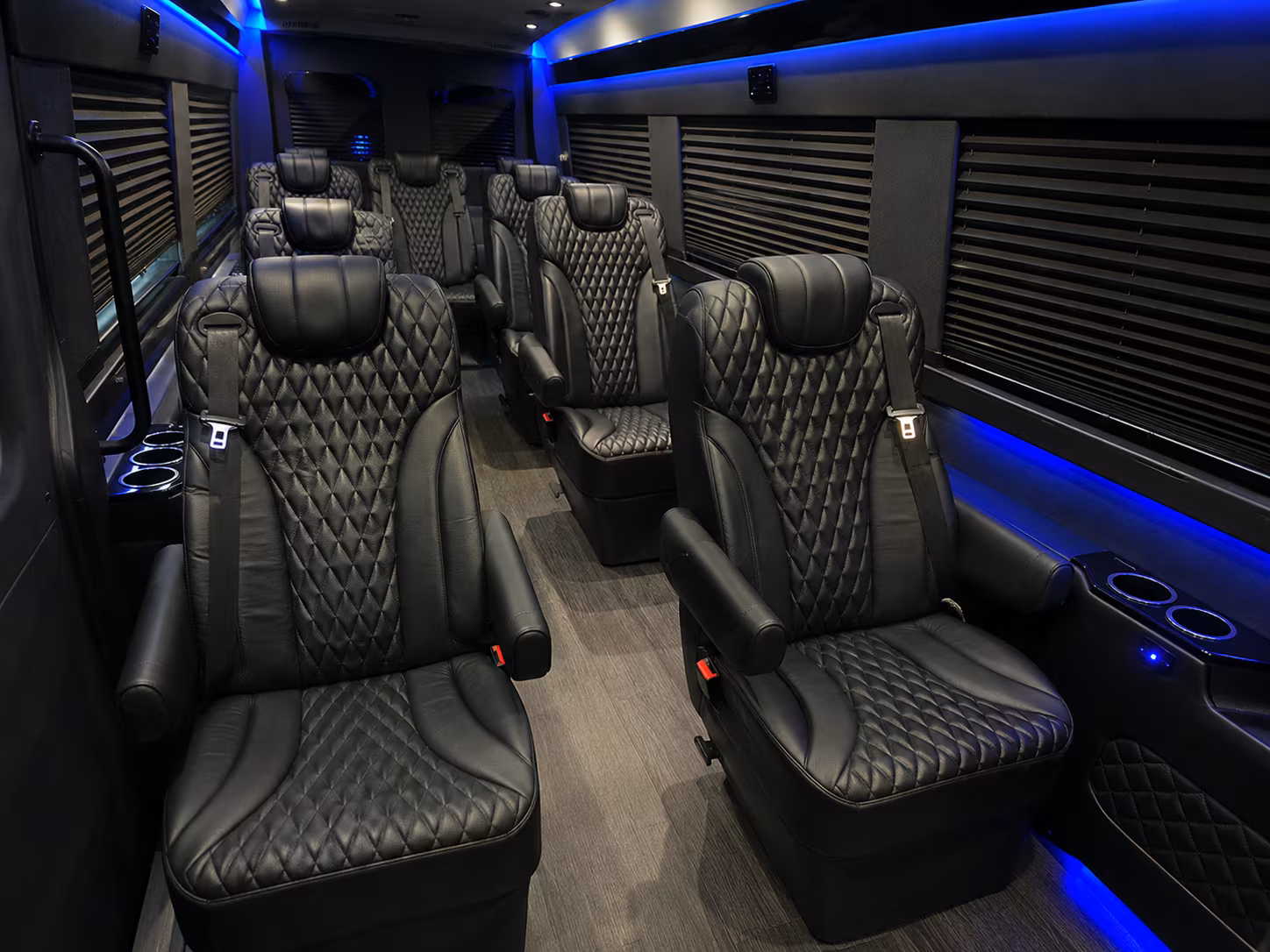 pleasanton private event transportation onboard seating