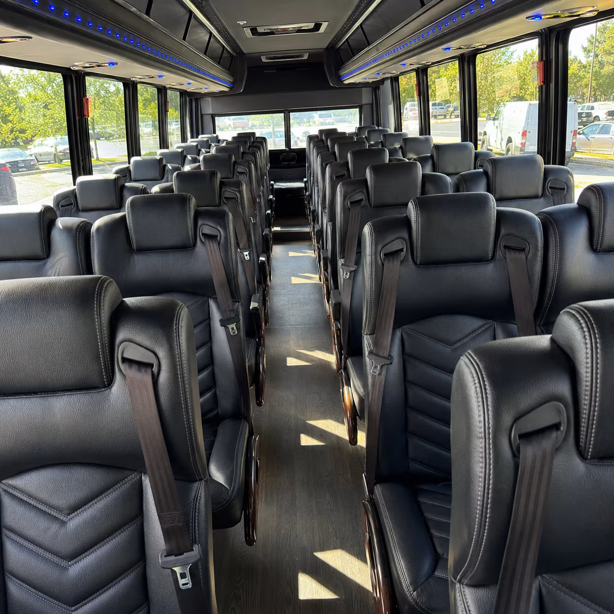 pleasanton school event transportation onboard seating