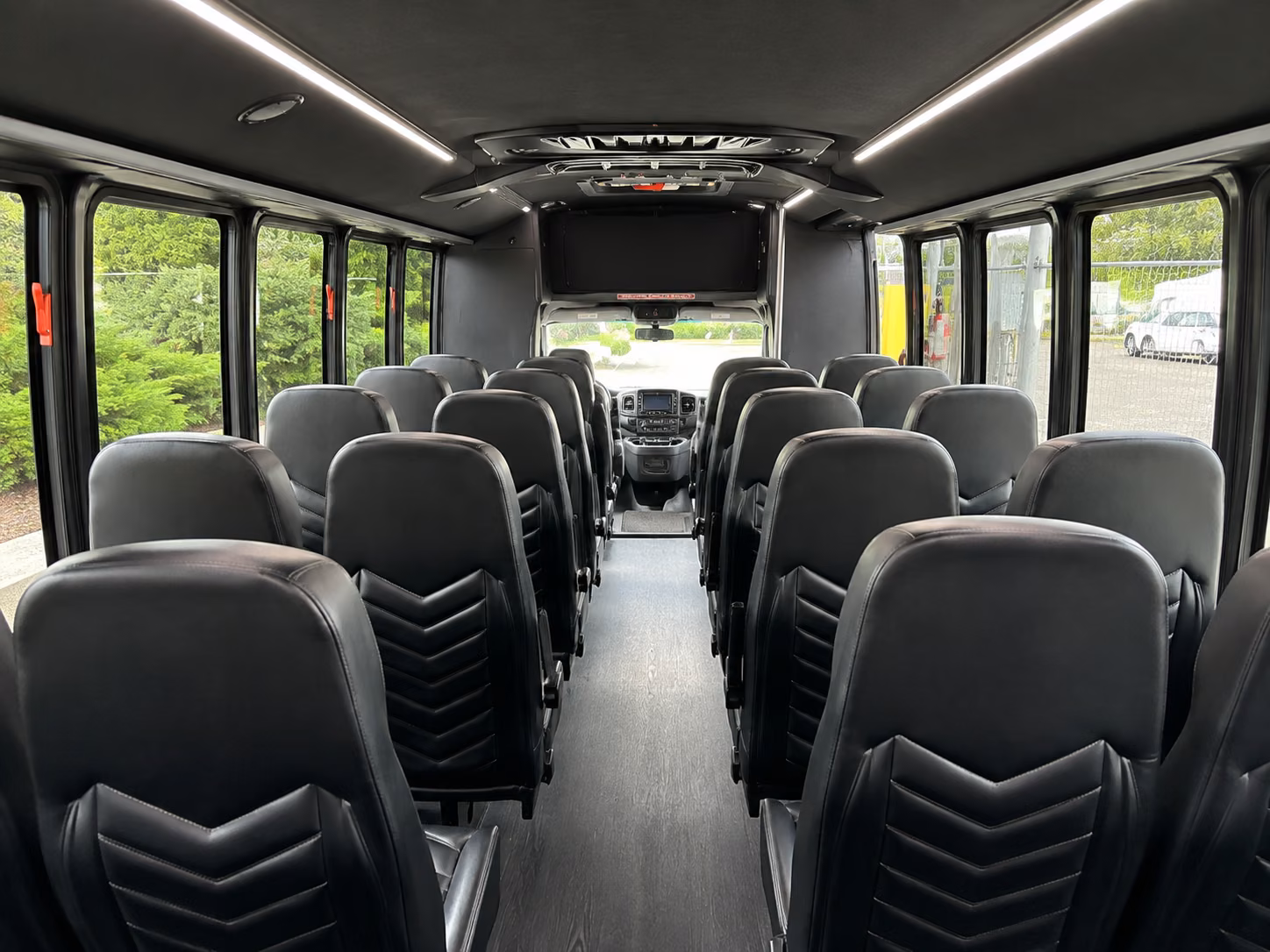pleasanton sporting event transportation onboard seating